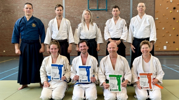 Geslaagd in Zaltbommel voor de Japanse verdedigingskunst Aikibudo