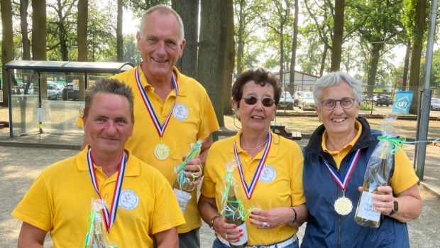 Drie teams van Jeu de Boules Altena promoveren na succesvolle competitie