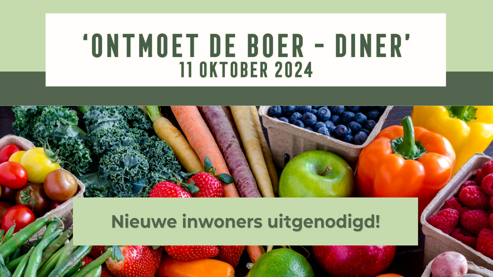 Ontmoet de Boer-Diner voor nieuwe inwoners