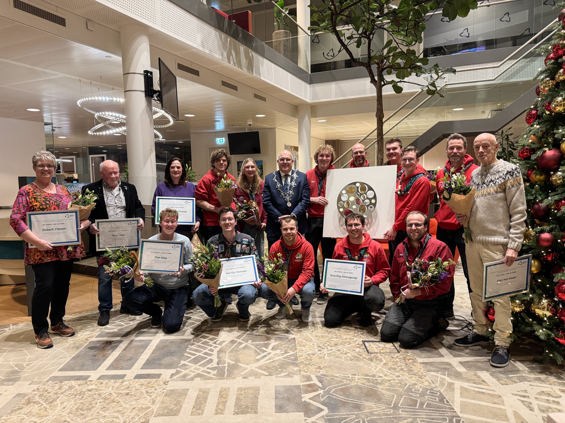 Kristal, Parel en Schaal van Altena uitgereikt op de nieuwjaarsreceptie