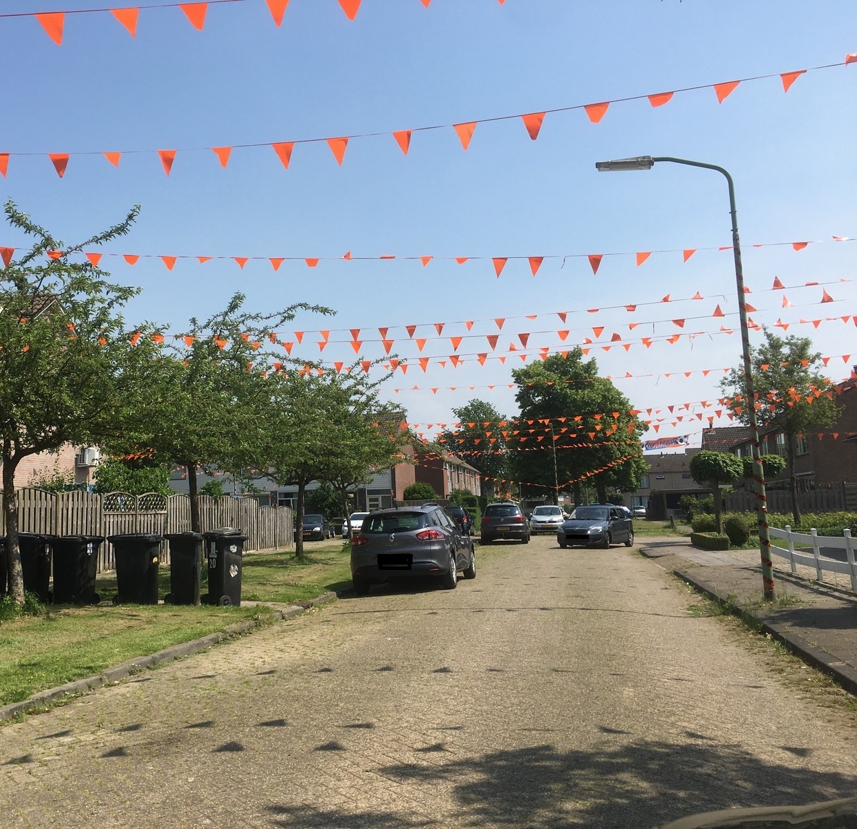 Straatversieringen tijdens festiviteiten