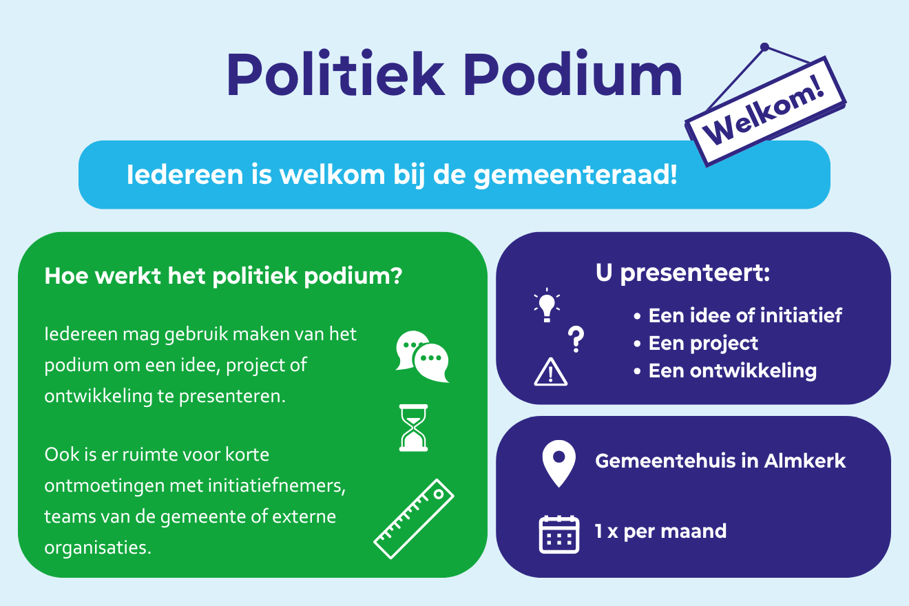 Politiek Podium en Altenaronde op 8 september